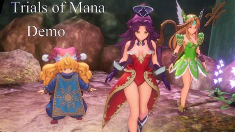 Trials Of Mana Demo No Sound 4k Walkthrough YouTube