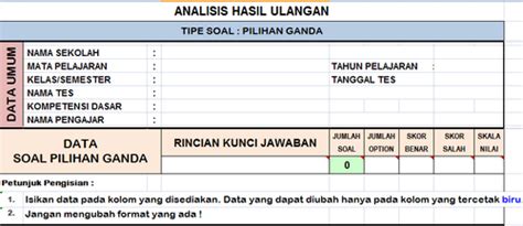 Contoh Analisis Butir Soal Pilihan Ganda 54 Koleksi Gambar