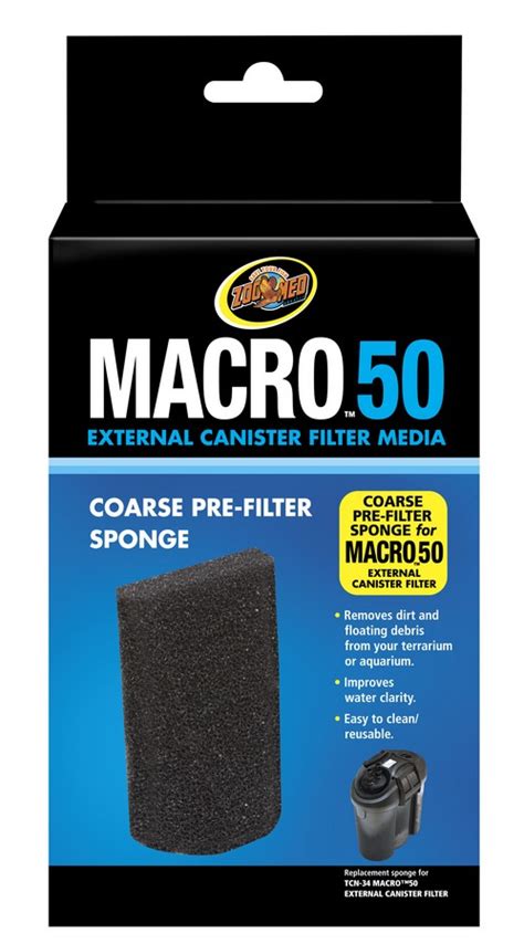 Macro™ 50 Coarse Pre-Filter Sponge | Zoo Med Laboratories, Inc.