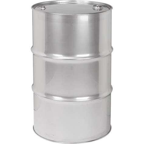 55 Gallon Tight Head Stainless Steel Drum UN Rated 2 3 4 Fittings