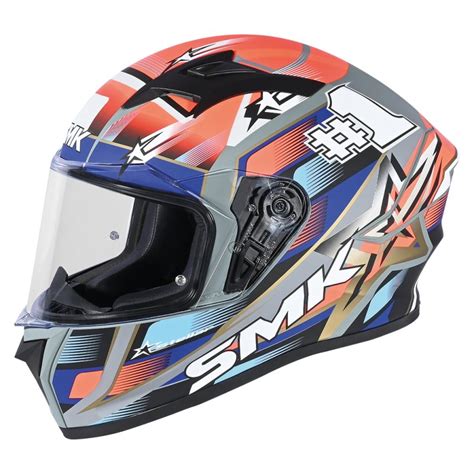 Casco Integral Smk Stellar Uno Decorado Mate Ma