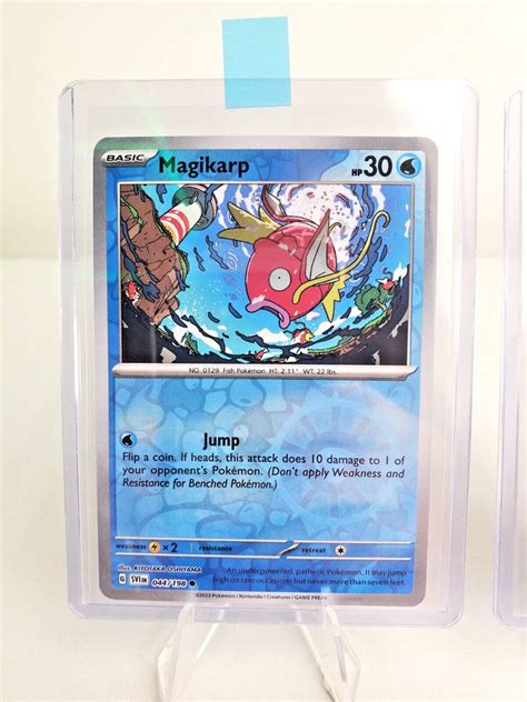 2 Pokemon Card Set Reverse Holo Common Magikarp 044 198 Scarlet