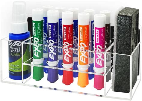 Amazon Viefantaisie Acrylic Magnetic Dry Erase Marker Holder