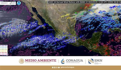 Continuará la baja probabilidad de lluvia en la mayor parte de México