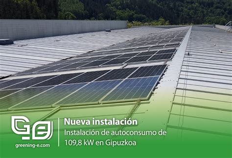 Parque Fotovoltaico Para Autoconsumo De Kw En Gipuzkoa