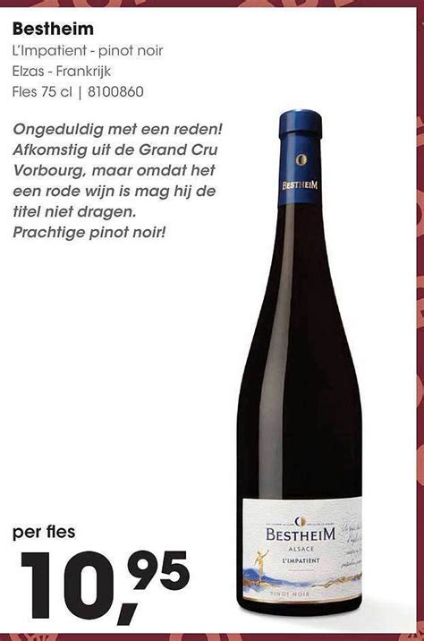 Bestheim L Impatient Pinot Noir Aanbieding Bij Hanos