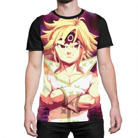 Camiseta Nanatsu No Taizai Sete Pecados Meliodas Atelier Yuwa Ciao Jp