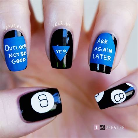 Magic 8 Ball Nails 🎱🎱🎱 I Had So Much Fun Playing With That Thing When I