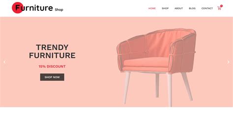 Furniture Shop Wordpress Website Template