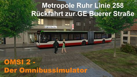 Omsi 2 Metropole Ruhr Linie 258 Rückfahrt zur GE Buerer Straße MB C2G