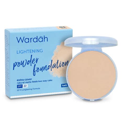 Jual Wardah Refill Lightening Powder Foundation Extra Cover 10 Gr