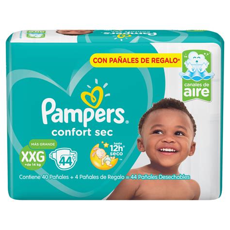 Pañales Pampers Talle Xxg Confort Sec X 44 Uni Carrefour