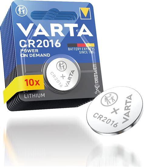 Varta Piles Bouton Cr Lot De Power On Demand Lithium V