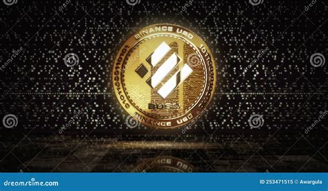 Binance Busd Stablecoin Cryptocurrency Golden Coin Loop On Digital