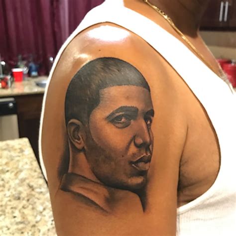 Drake Makes Fun Of His Dads Tattoo Of His Face