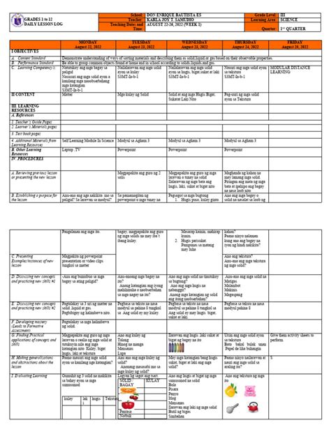 Dll Science 3 Q1 W1 Pdf