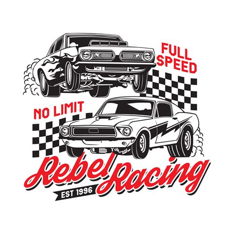 Drag Car Racing vector illustration, perfect for t shirt design and ...