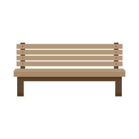 Premium Vector Park Bench Icon Flat Illustration Of Park Bench Vector Icon Isolated On White