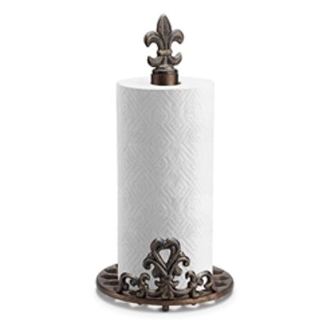 Gg Collection Gracious Goods Brown Metal Paper Towel Holder