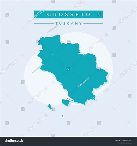 Fully Editable Detailed Vector Map Of Grosseto Royalty Free Stock