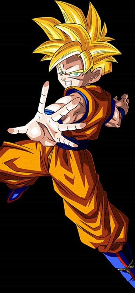 Download Gohan Super Saiyan 2 In Black Wallpaper