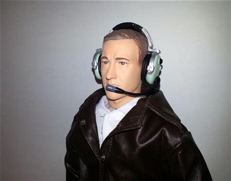 Rc Pilot Figure Civilian 14 Scale 15 Tall Brown Leather Jacket