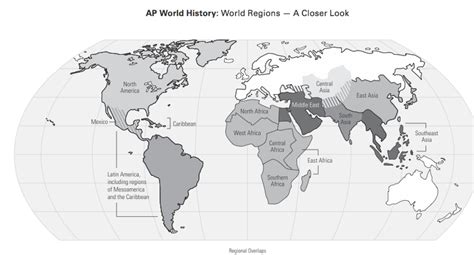 12 Regions Of The World Map