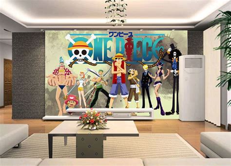 One Piece Wall Murals 3D Japanese Anime Wallpaper Custom Photo