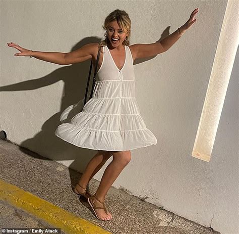 Emily Atack Sets Pulses Racing In A Plunging Zebra Print Bikini In