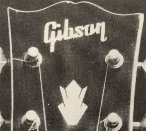 Gibson Headstock Logos Thru The Years In Pictures All Good Vintage Guitars