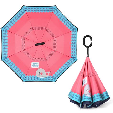 Custom Inverted Umbrella All Over Print No Minimum Upside Down Reverse