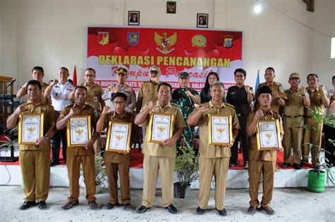 Didampingi Forkopimda Dandim Bolmong Canangkan Kampung Pancasila Di