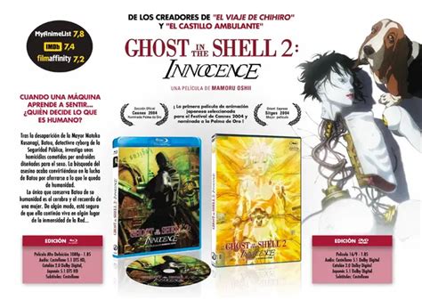 Comprar Ghost In The Shell 2 Innocence Edición Dvd Dvd Estándar Dvd Xtralife