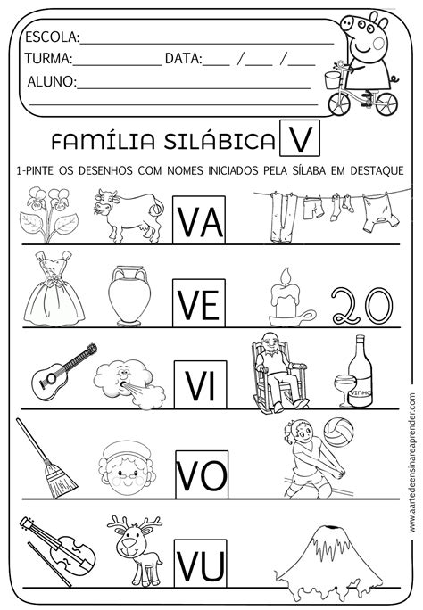 Atividade Letra F Familia Silabica - 9