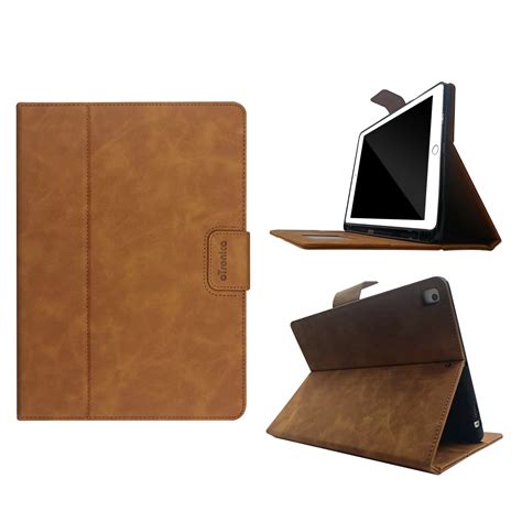 oTronica iPad hoes 5e / 6e generatie Luxe Leren Bookcase Bruin - iPad