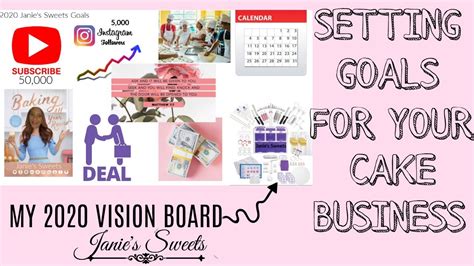 Setting Goals For Your Cake Business Making A Vision Board Janies