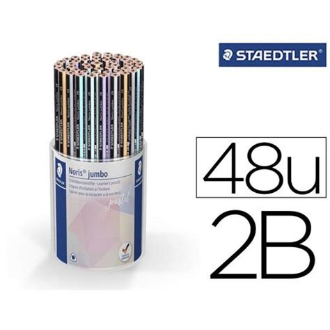 Staedtler Lapiz Grafito Noris Jumbo Hb Surtidos Pastel Bote