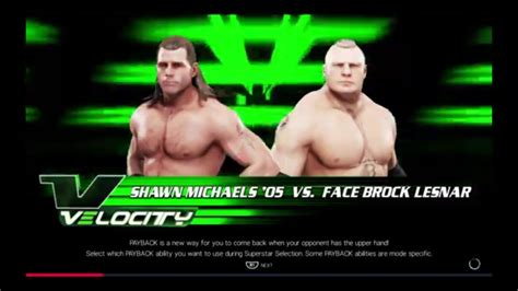 WWE 2K19 Shawn Michaels VS Face Brock Lesnar Requested 1 VS 1 Match