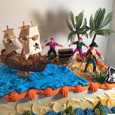 Pirate Cake Kit Pirate Birthday Diy Pirate Cake Etsy