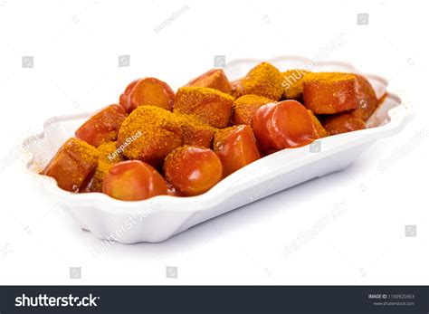 Currywurst White Background Over Royalty Free Licensable Stock