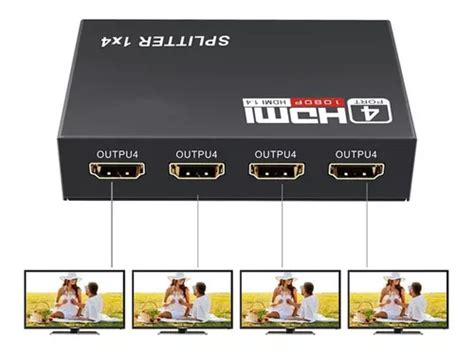 Divisor Splitter Hdmi Entrada Salidas P D Nuevo Meses Sin