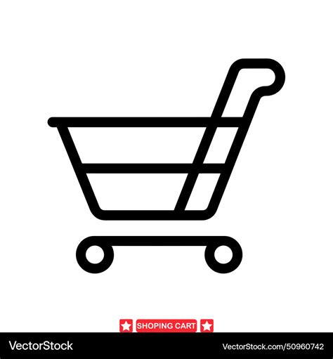 Classy shopping cart collection sleek Royalty Free Vector