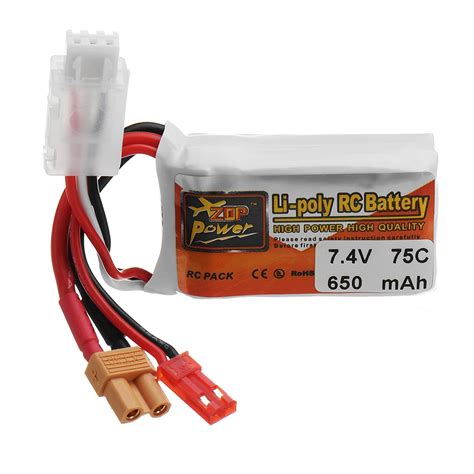 Zop Power V Mah C S Lipo Battery With Jst Xt Plug For Rc Fpv