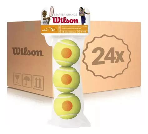 Pelota Tennis Wilson Tf Game Punto Naranja X24 Amarillo Niño Cuotas