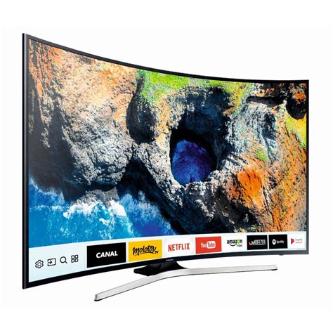 Samsung Ue Mu Tv Led K Uhd Cm Smart Tv Incurv Pas Cher