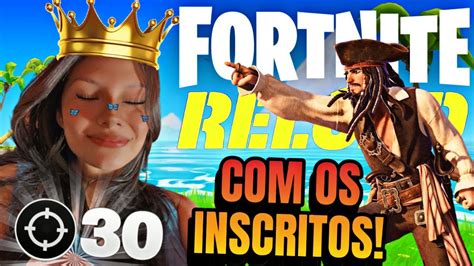 FORTNITE RELOAD JOGANDO TODOS OS INSCRITOS E RECORDE DE KILLS LIVE