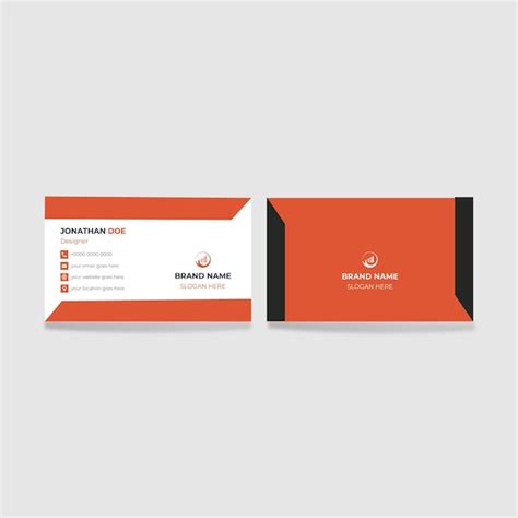 Premium Vector Simple And Clean Business Card Design Template