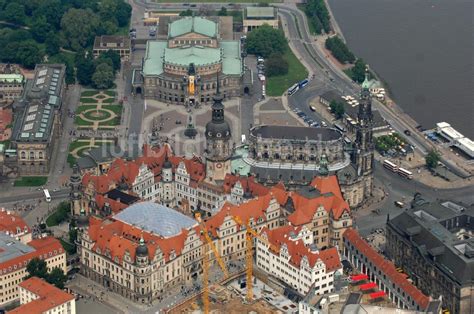 Luftaufnahme Dresden Dresdner Schloss Residenzschloss In Dresden