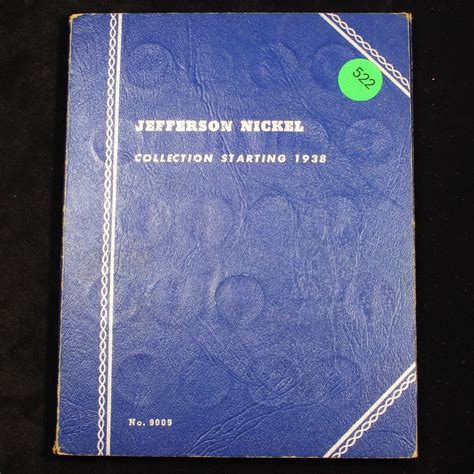 Bid Now Complete Jefferson Nickel Book 1938 1961 65 Coins March 2