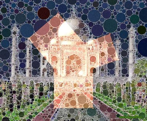 Geometry In The Taj Mahal Agra Geometric Art Using Mobile Apps